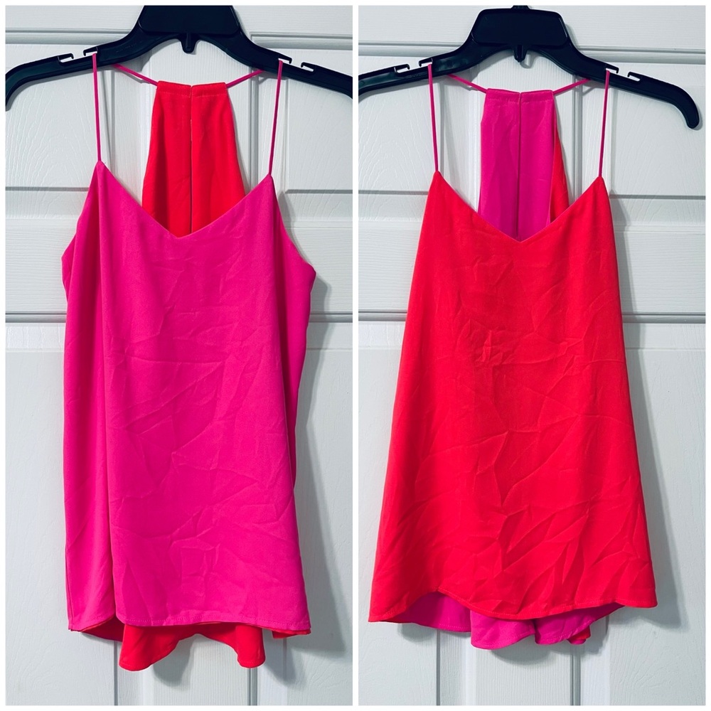 Express Reversible Vibrant Pink and Red Camisole size XS